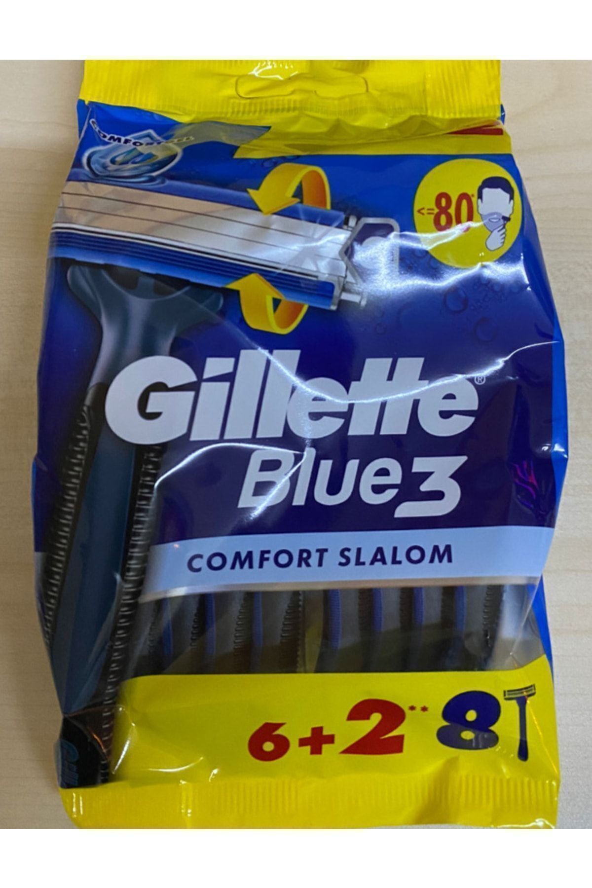 Gillette Tıraş Bıçağı Blue3 8'li Comfort Poşet