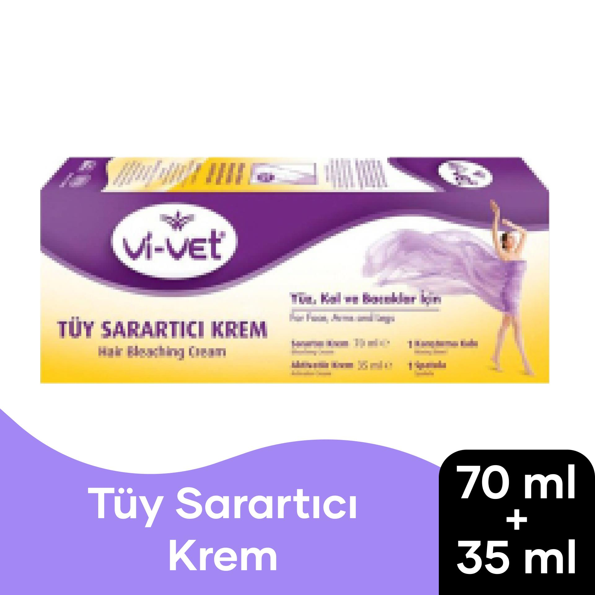 Vi-vet Ağda Tüy Sarartıcı Krem 70-35 ml