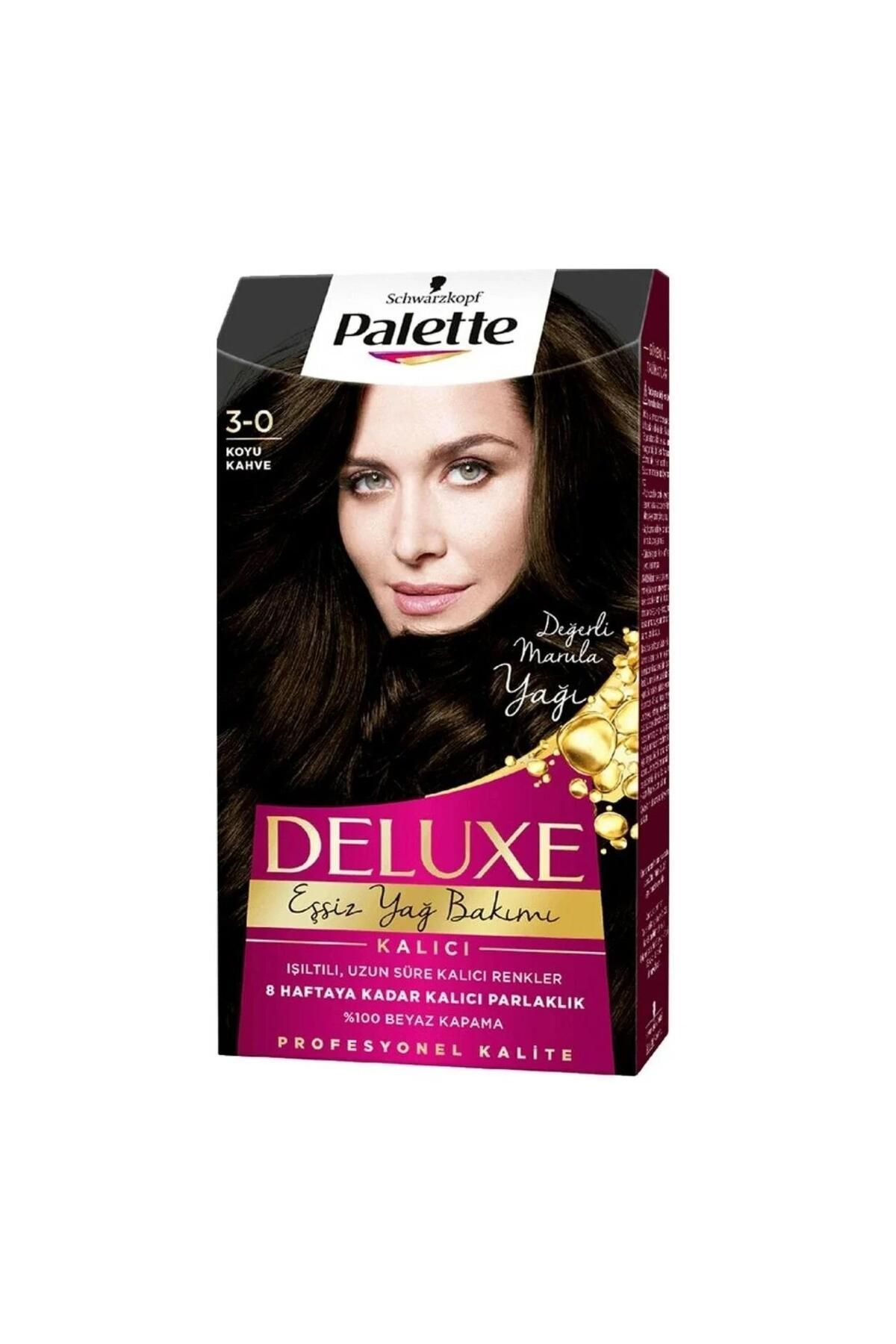 Palette Deluxe Yoğun Renkler Saç Boyası 3-0 Koyu Kahve