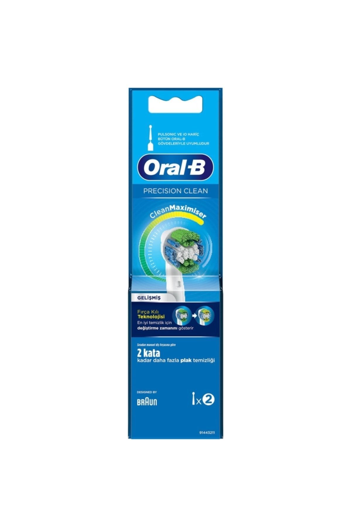 Oral-B Clean Maximiser Precision Clean 2'li Diş Fırçası Yedek Başlığı