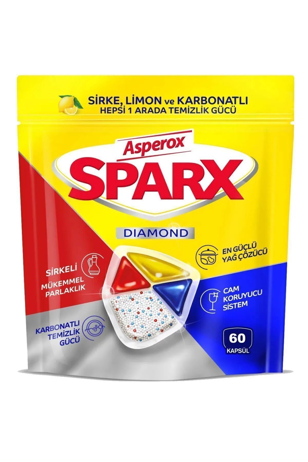 Asperox Sparx Diamond Bulaşık Makinesi Tableti 60'lı