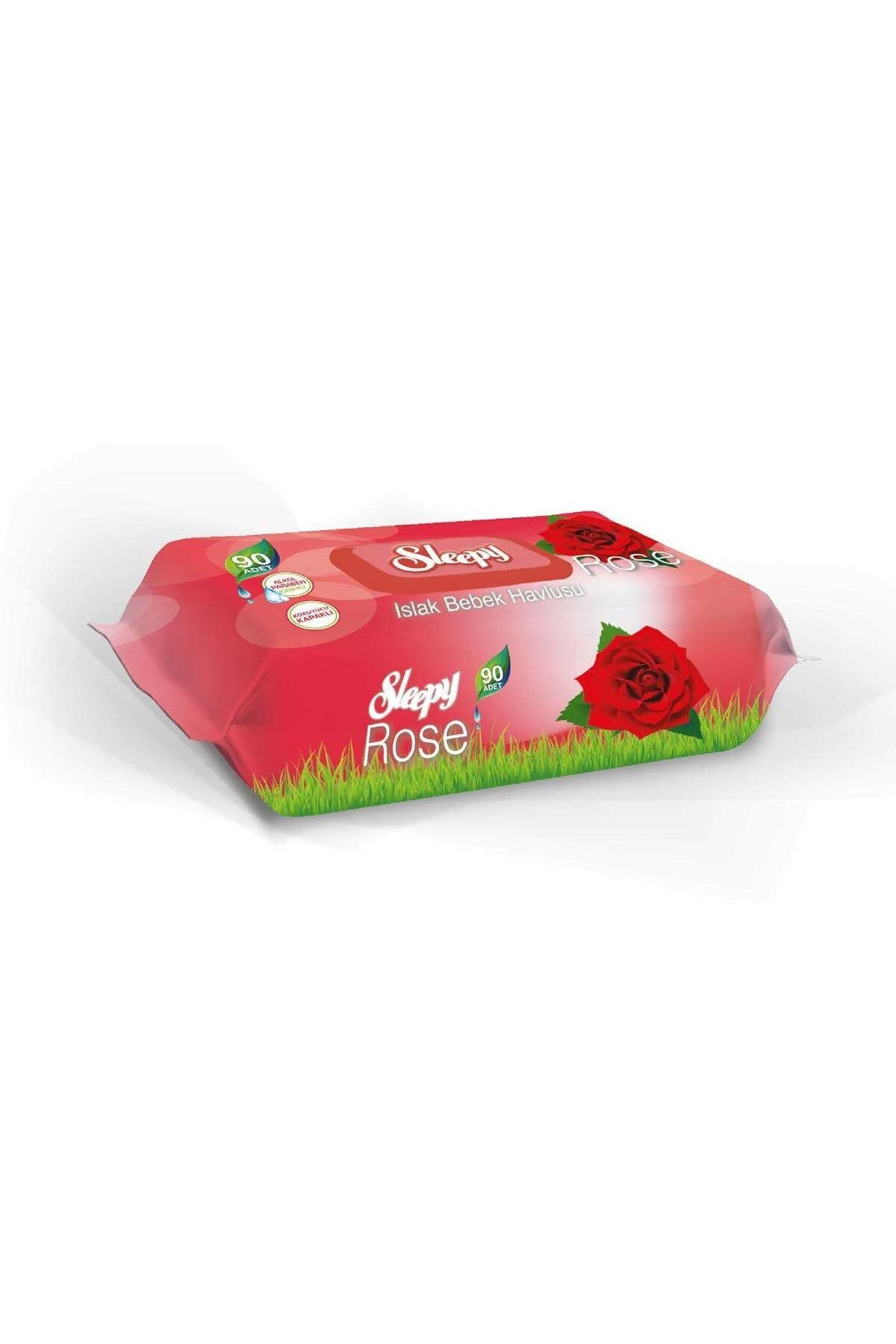 Sleepy Gül Kokulu Islak Havlu 90 Yaprak