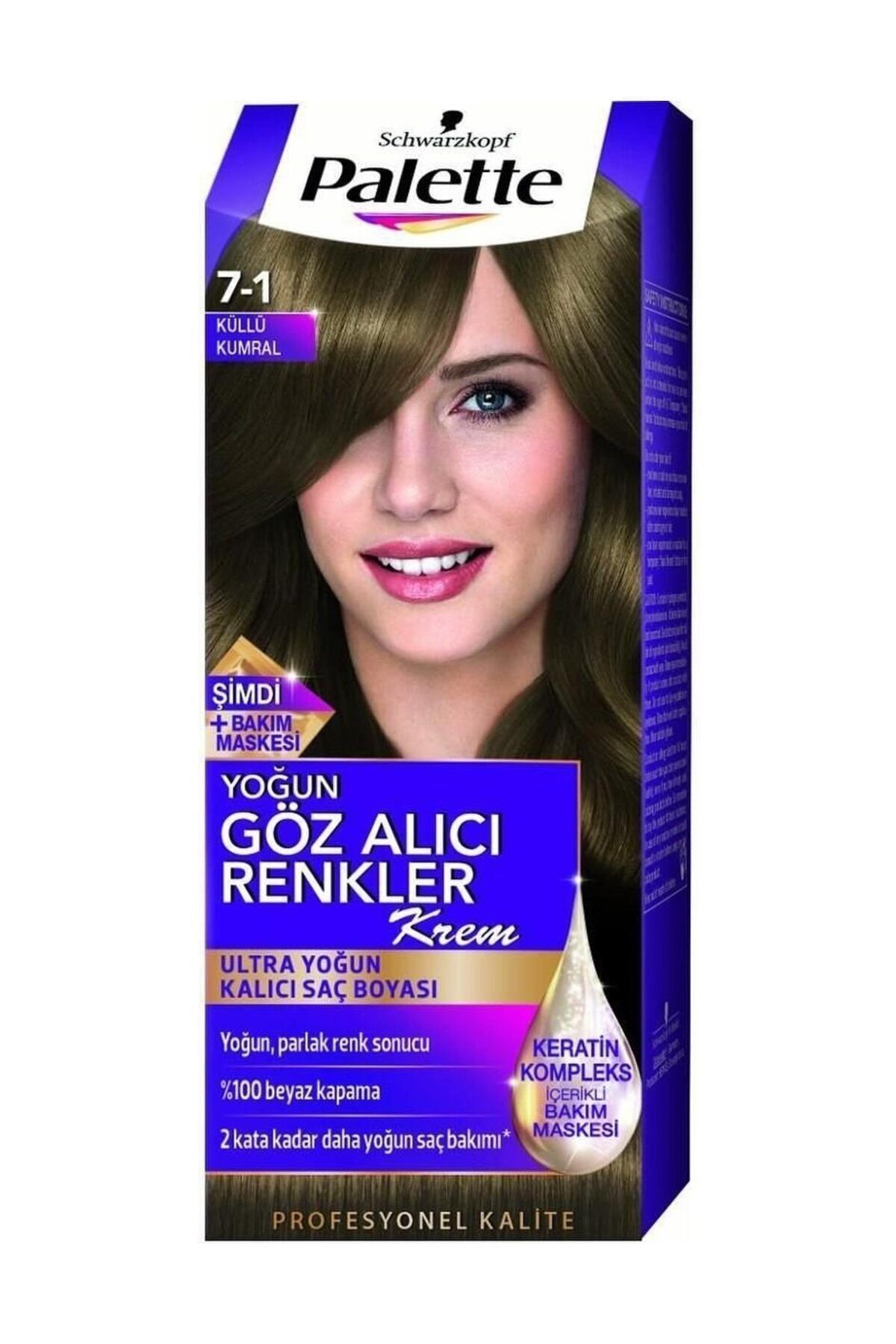 Palette Saç Boyası Natural Göz Alıcı Renk 7-1 Küllü Kumral