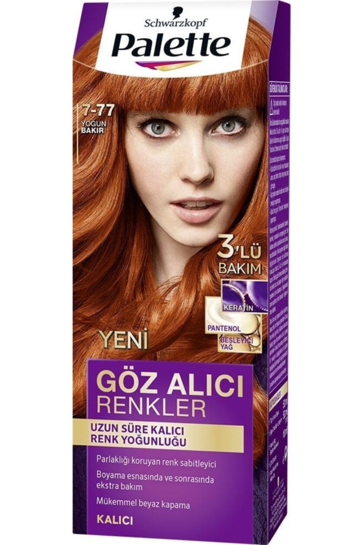 Palette Saç Boyası Natural Göz Alıcı Renk 7-77 Yoğun Bakır