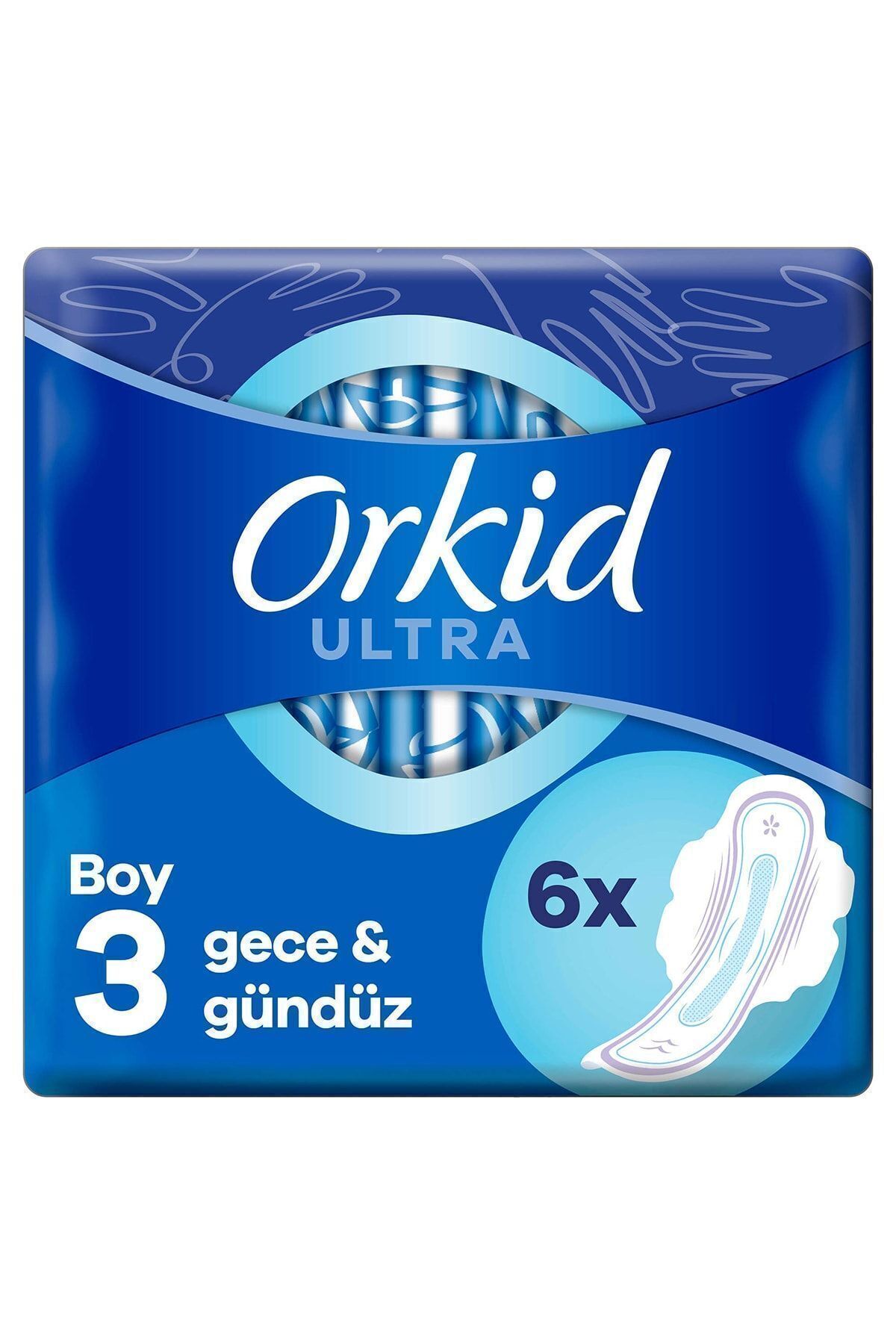 Orkid Ultra Hijyenik Ped Gece & Gündüz Tekli Paket 6'lı