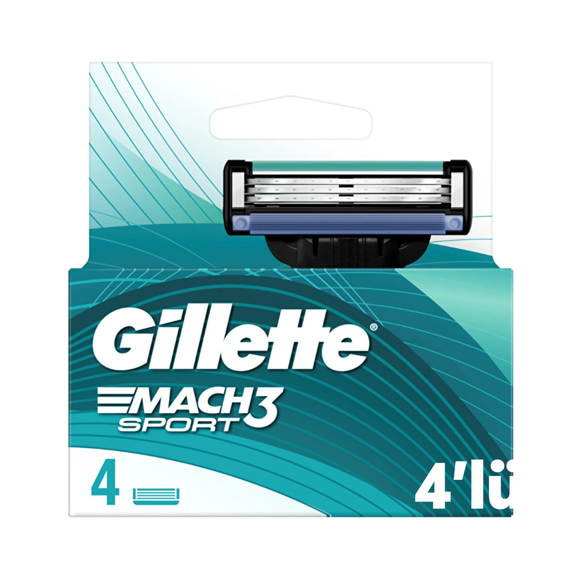 Gillette Yedek Başlık Mach3 Sport 4'lü