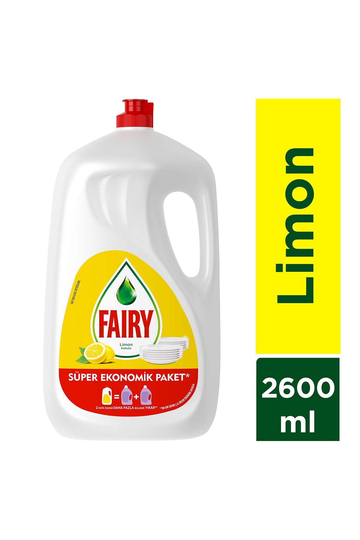 Fairy 2600 ml Limon Sıvı Deterjan
