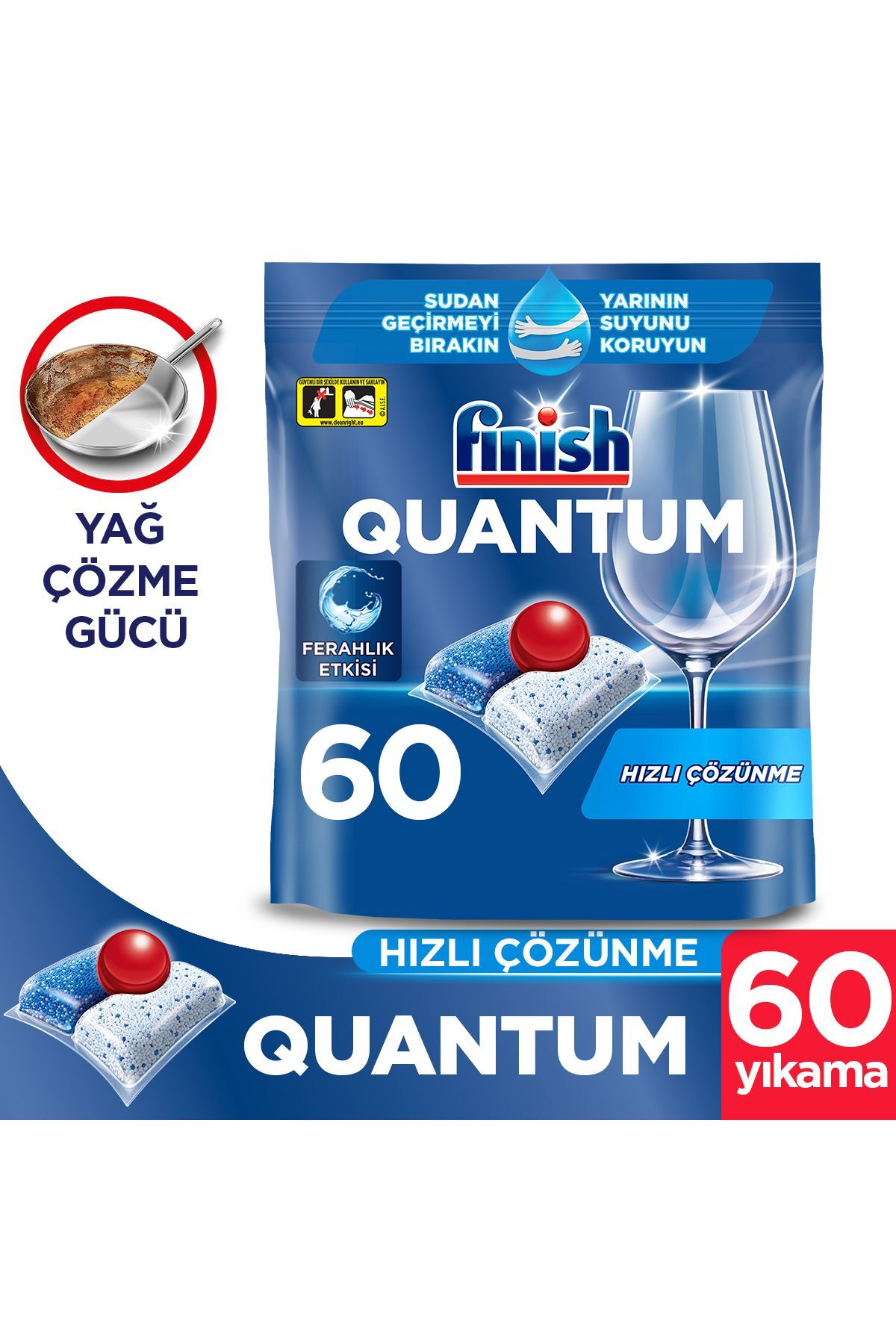 Finish Quantum Bulaşık Makinesi Tableti 60 Adet