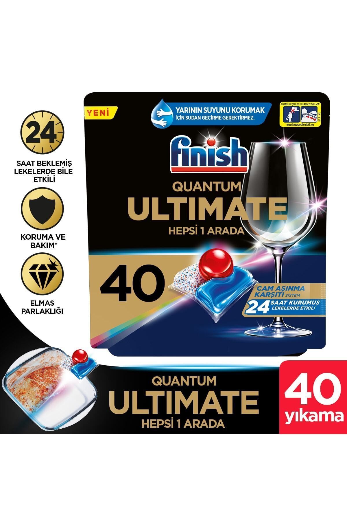 Finish Quantum Ultimate Bulaşık Makinesi 40 Tablet
