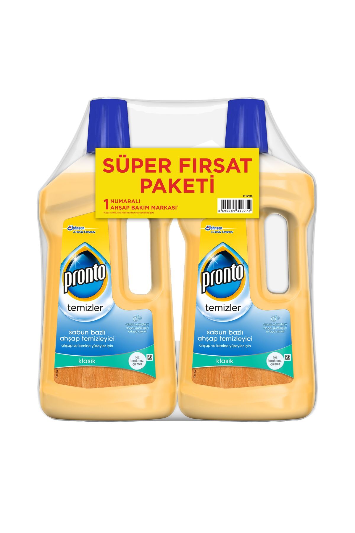 Pronto Ahşap Temizleyici Su Bazlı 2 Li Paket 750 Ml