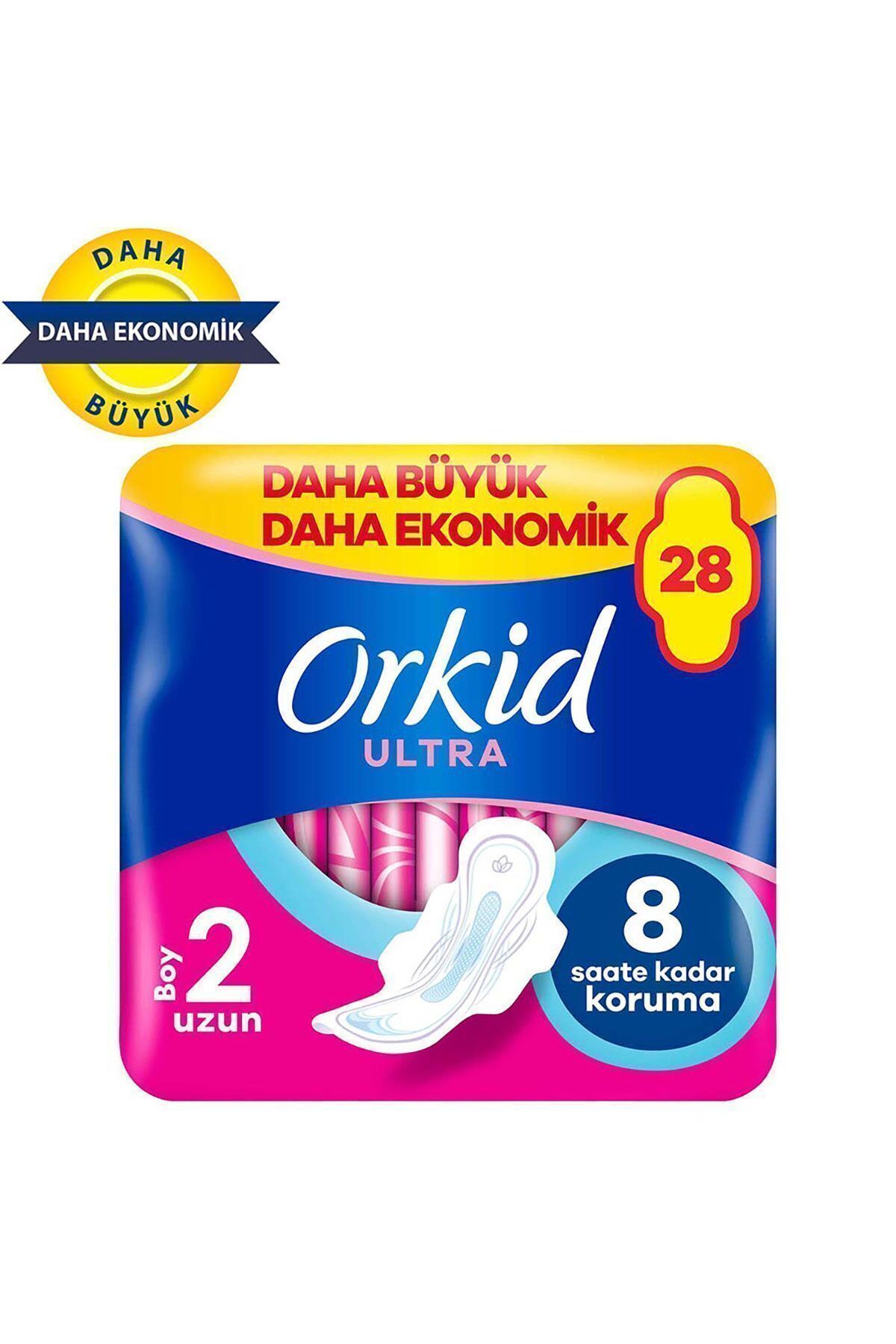 Orkid Hijyenik Ped Ultra Extra Dörtlü Uzun Paket 28'li