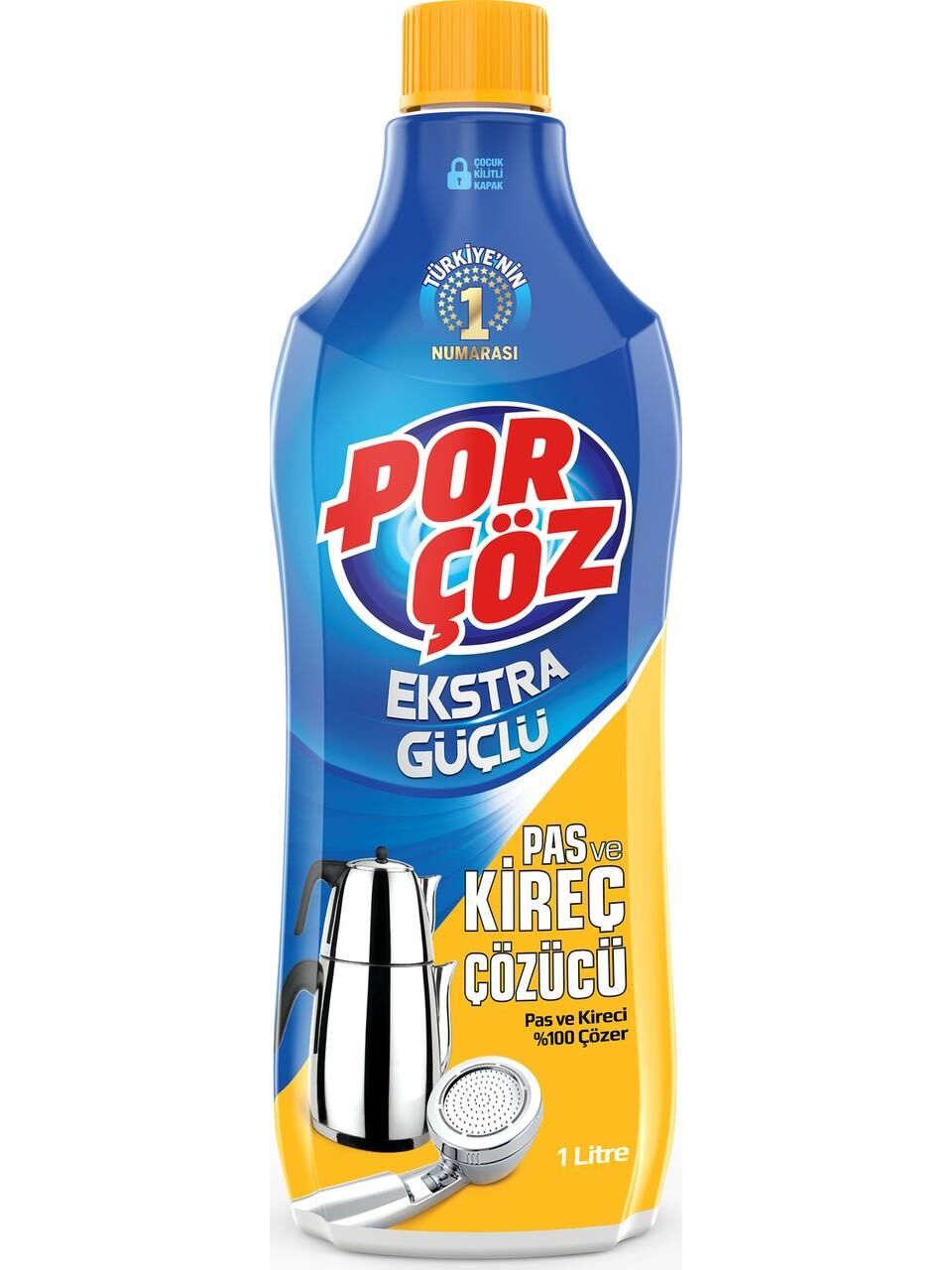 Porçöz Ekstra Güçlü Pas ve Kireç Çözücü 1 L