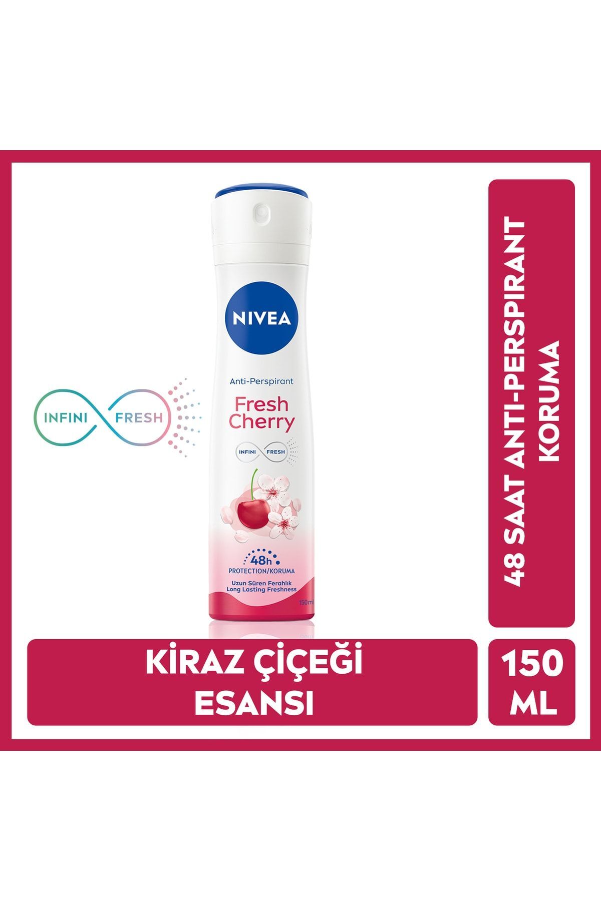 Nivea Sprey Deodorant Fresh Cherry 150 ml