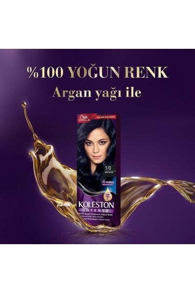 Wella Koleston Intense Saç Boyası 1/0 Mavi Siyah
