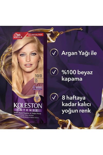 Wella Koleston Intense Saç Boyası 10/0 Çok Açık Sarı