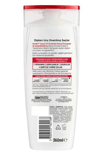 Elseve Şampuan 360 ml Onarıcı Yapılandırıcı Bakım