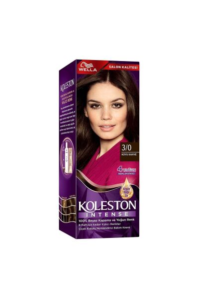 Wella Koleston Intense Saç Boyası 3/0 Koyu Kahve