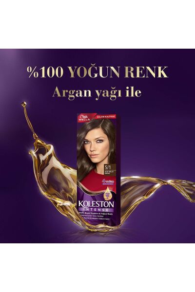 Wella Koleston Intense Saç Boyası 5/1 Açık Küllü Kahve