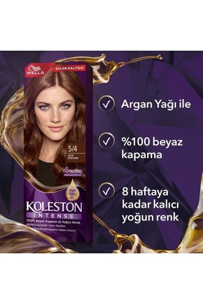 Wella Koleston Intense Saç Boyası 5/4 Açık Kestane
