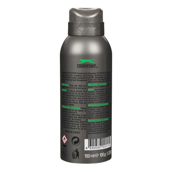 Slazenger Active Sport Erkek Deodorant Yeşil 150 ml