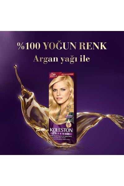 Wella Koleston Intense Saç Boyası 9/3 Açık Altın Sarısı