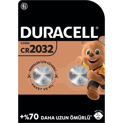 Duracell Düğme Pil 2’li 2032