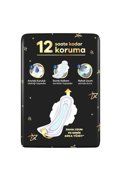 Orkid Hijyenik Ped Ultra Extra Plus Dörtlü Gece 20'li
