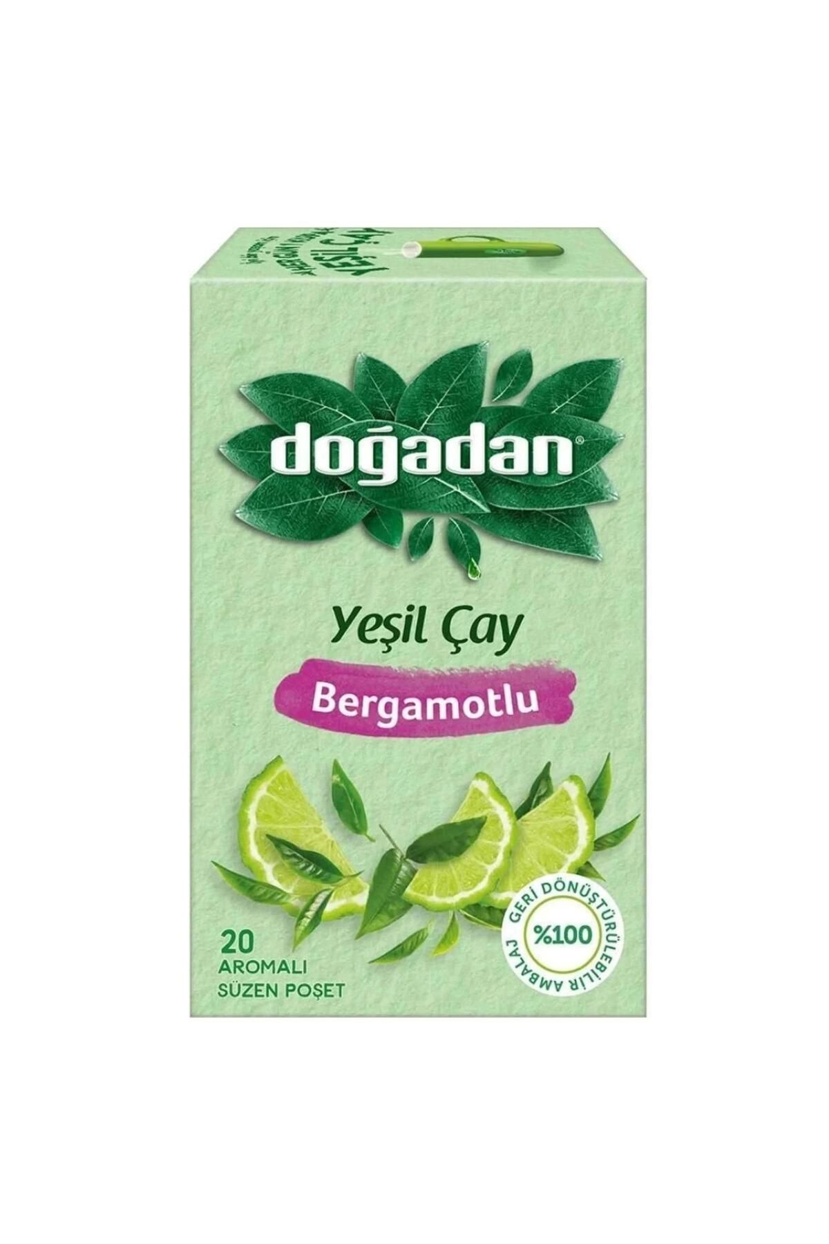 Doğadan 20’li Bergamot Aromalı Yeşil Çay