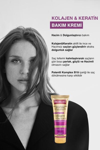 Bioblas Saç Kremi Kolajen & Keratin 250 ml