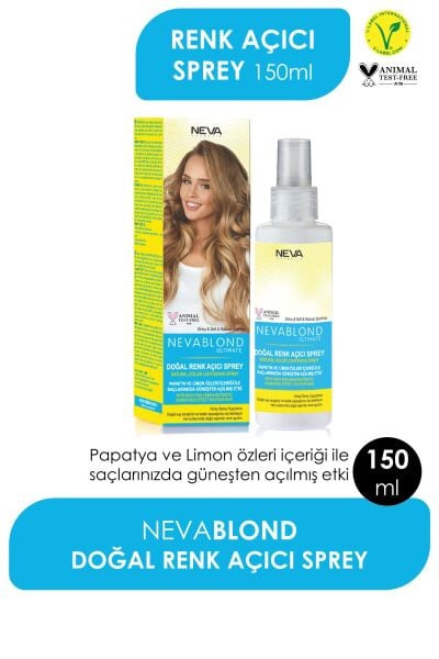 Nevablond Ultimate Doğal Renk Açıcı Sprey 150 Ml