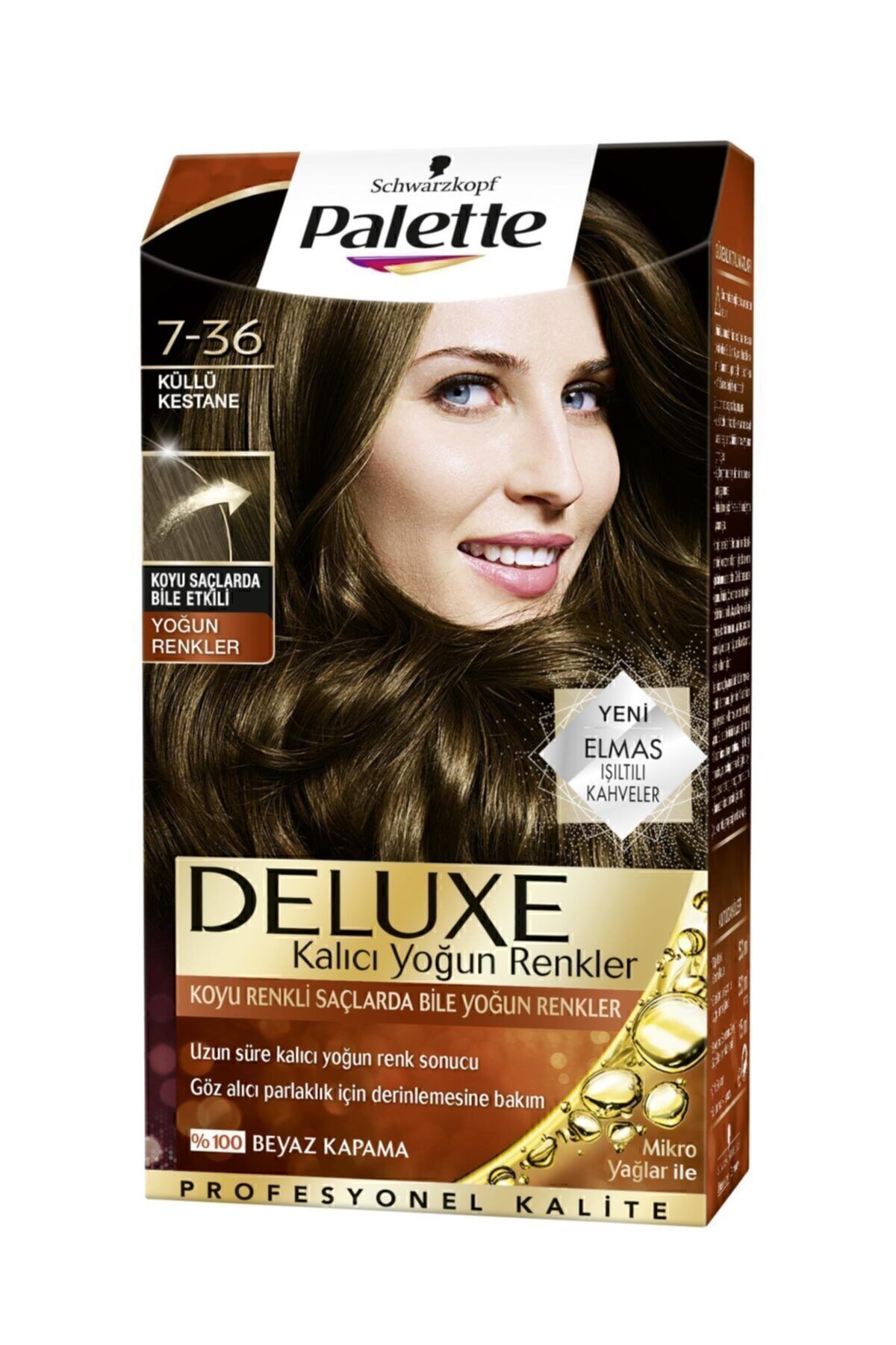 Palette Deluxe Yoğun Renkler 7-36 Küllü Kestane