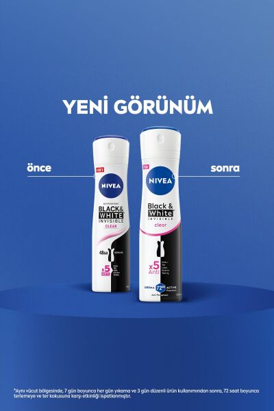Nivea Inivisible Black&White Clear Anti-Perspirant Deodorant 150 ml