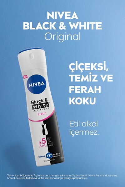 Nivea Inivisible Black&White Clear Anti-Perspirant Deodorant 150 ml