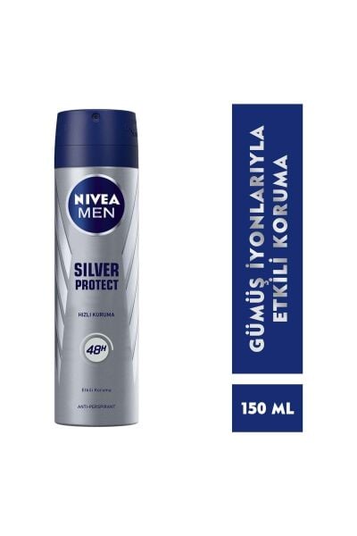 Nivea Men Silver Protect Deodorant Sprey 150 ml