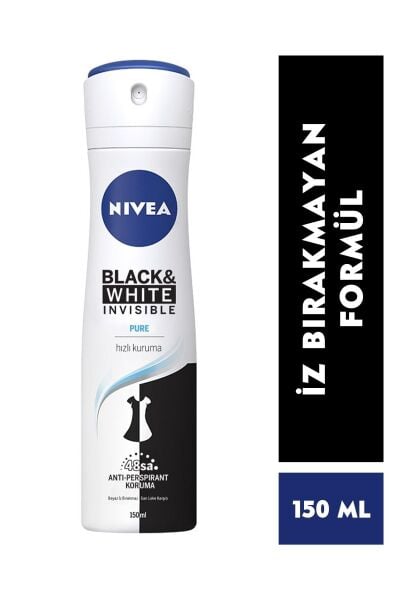 Nivea Deodorant Kadın 150ml.Inv B& W Pure