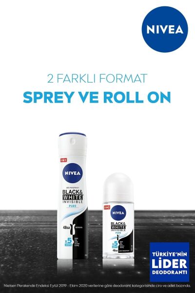 Nivea Deodorant Kadın 150ml.Inv B& W Pure