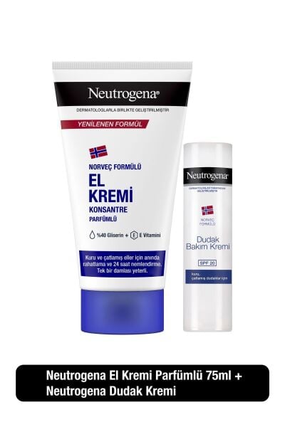 Neutrogena El Kremi Parfümlü+Dudak Kremi