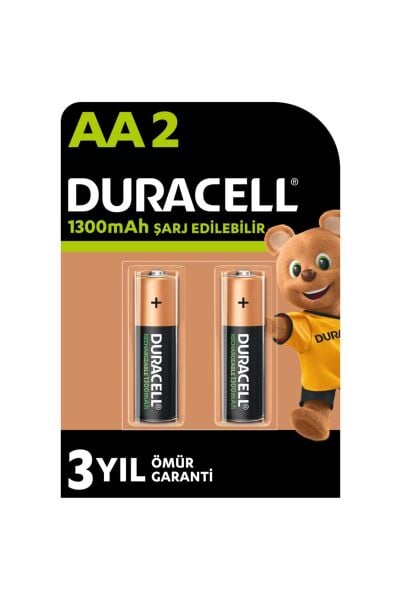Duracell Şarjlı Pil Kalem 2 Li 1300 AA