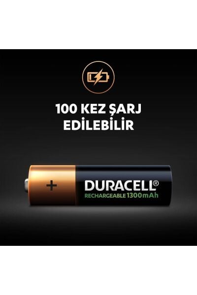 Duracell Şarjlı Pil Kalem 2 Li 1300 AA