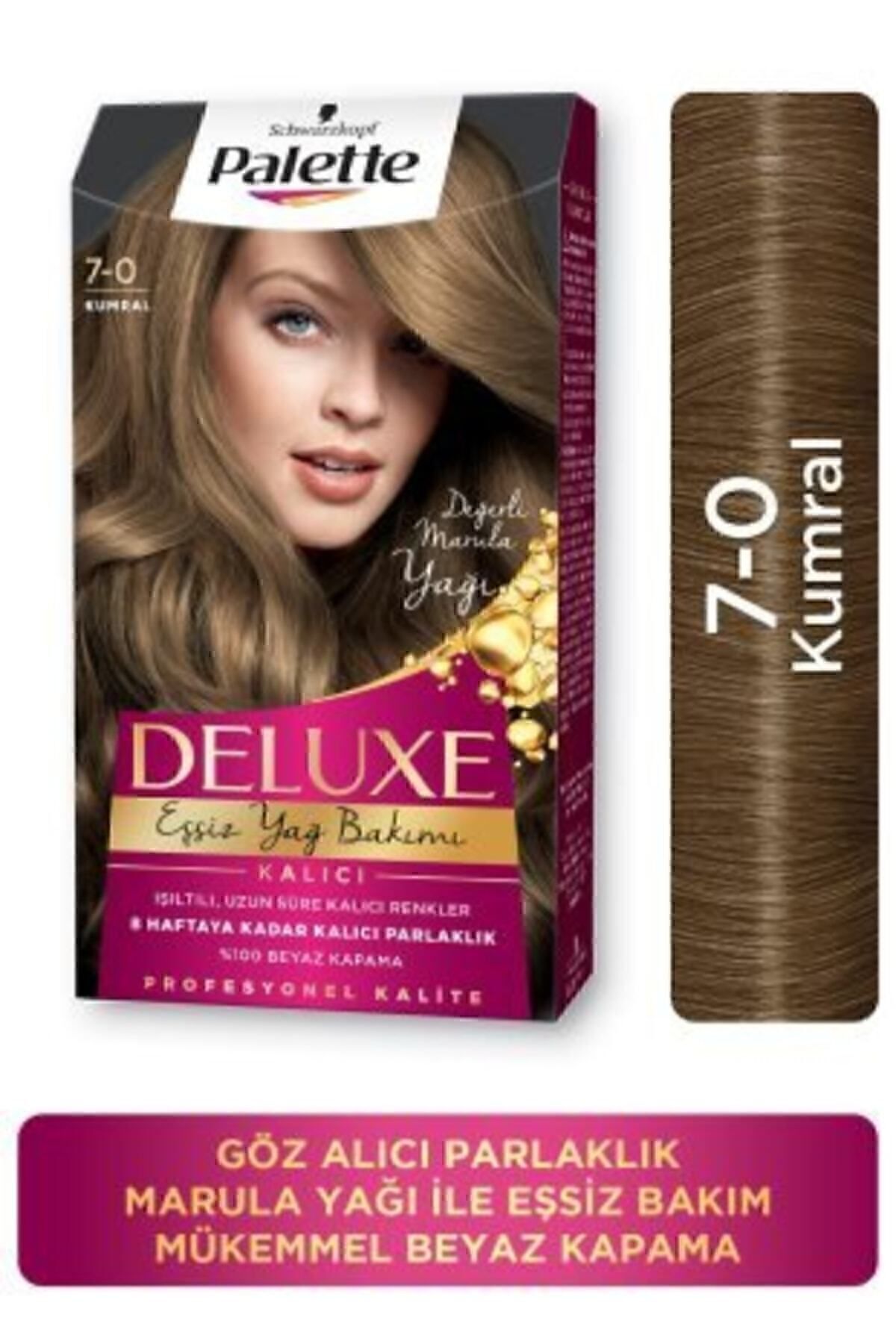Palette Deluxe Yoğun Renkler Saç Boyası 7-0 Kumral