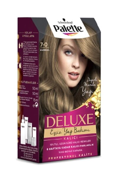 Palette Deluxe Yoğun Renkler Saç Boyası 7-0 Kumral