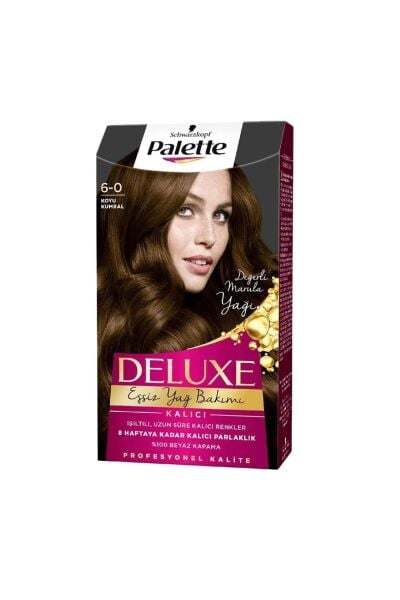 Palette Deluxe Yoğun Renkler Saç Boyası 6-0 Koyu Kumral