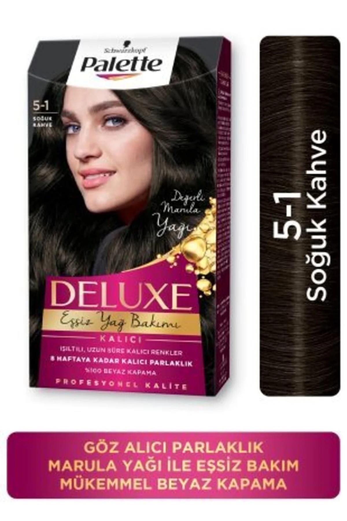 Palette Deluxe Yoğun Renkler Saç Boyası 5-1 Soğuk Kahve