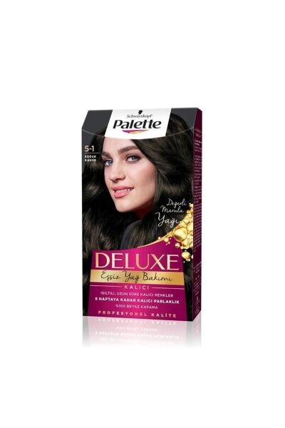 Palette Deluxe Yoğun Renkler Saç Boyası 5-1 Soğuk Kahve
