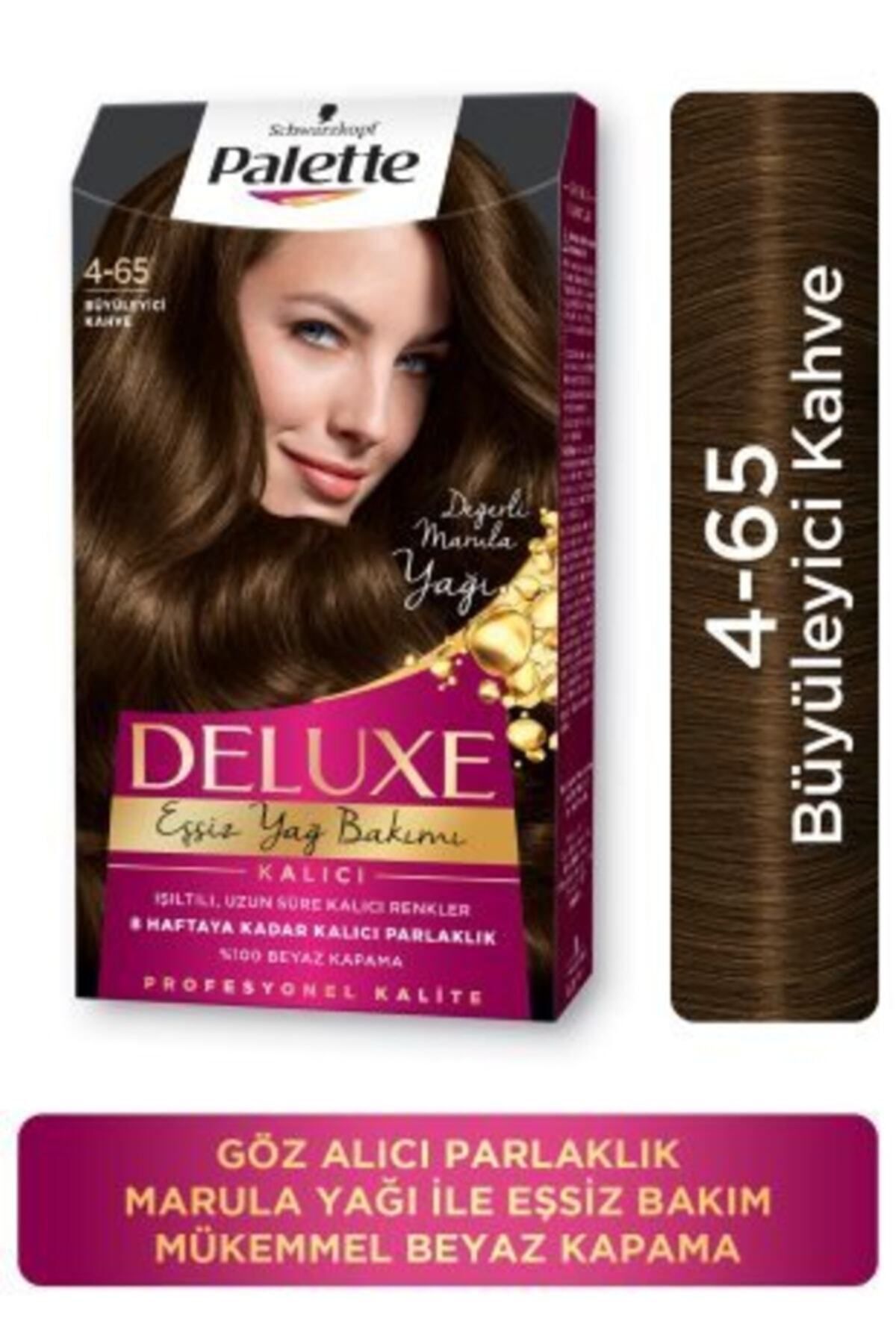 Palette Deluxe Yoğun Renkler Saç Boyası 4-65 Büyüleyici Kahve