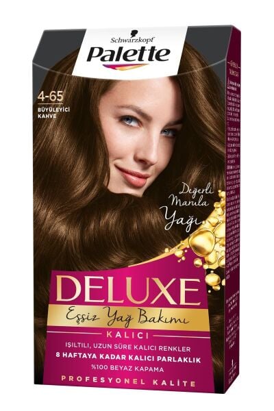 Palette Deluxe Yoğun Renkler Saç Boyası 4-65 Büyüleyici Kahve