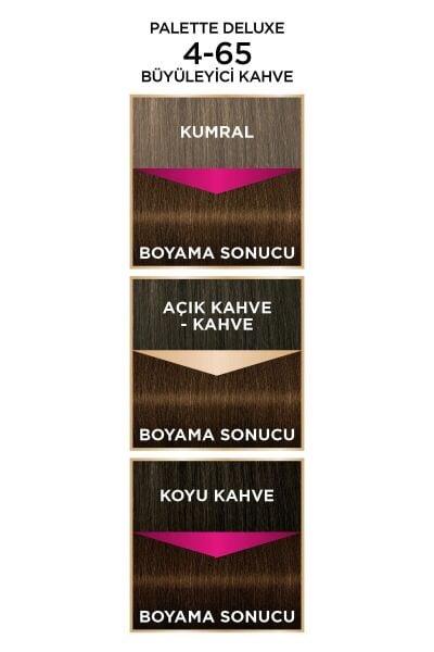 Palette Deluxe Yoğun Renkler Saç Boyası 4-65 Büyüleyici Kahve