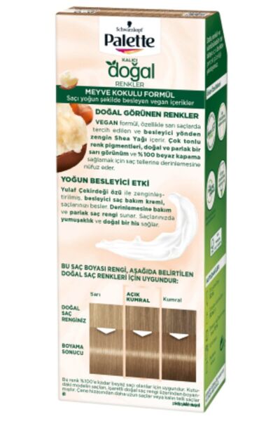 Palette Kalıcı Doğal Renkler Saç Boyası 8-0 Bal Köpüğü
