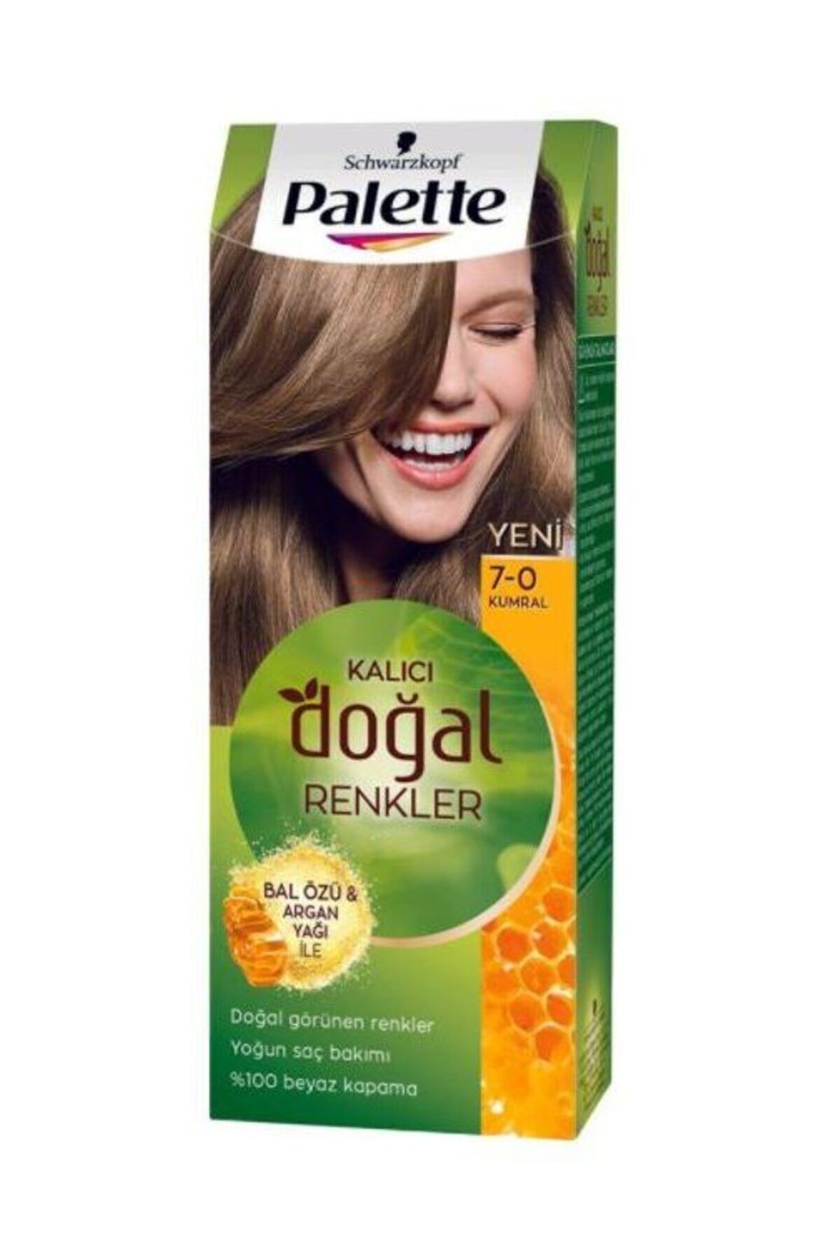 Palette Kalıcı Doğal Renkler Saç Boyası 7-0 Kumral