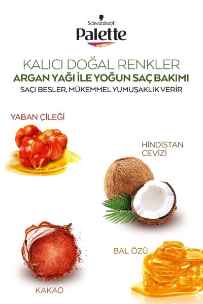 Palette Kalıcı Doğal Renkler Saç Boyası 5-0 Açık Kahve
